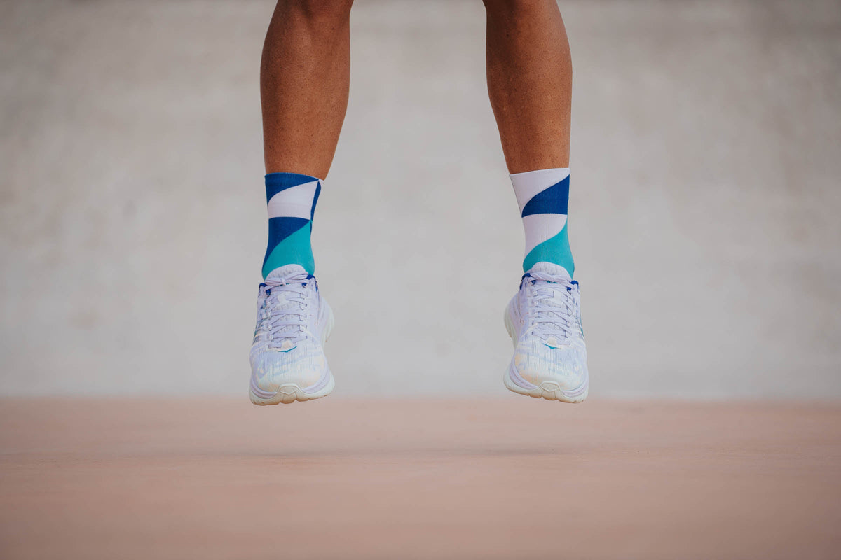 RUNNING POLYGONS BLUE Running High-Cut INCYLENCE