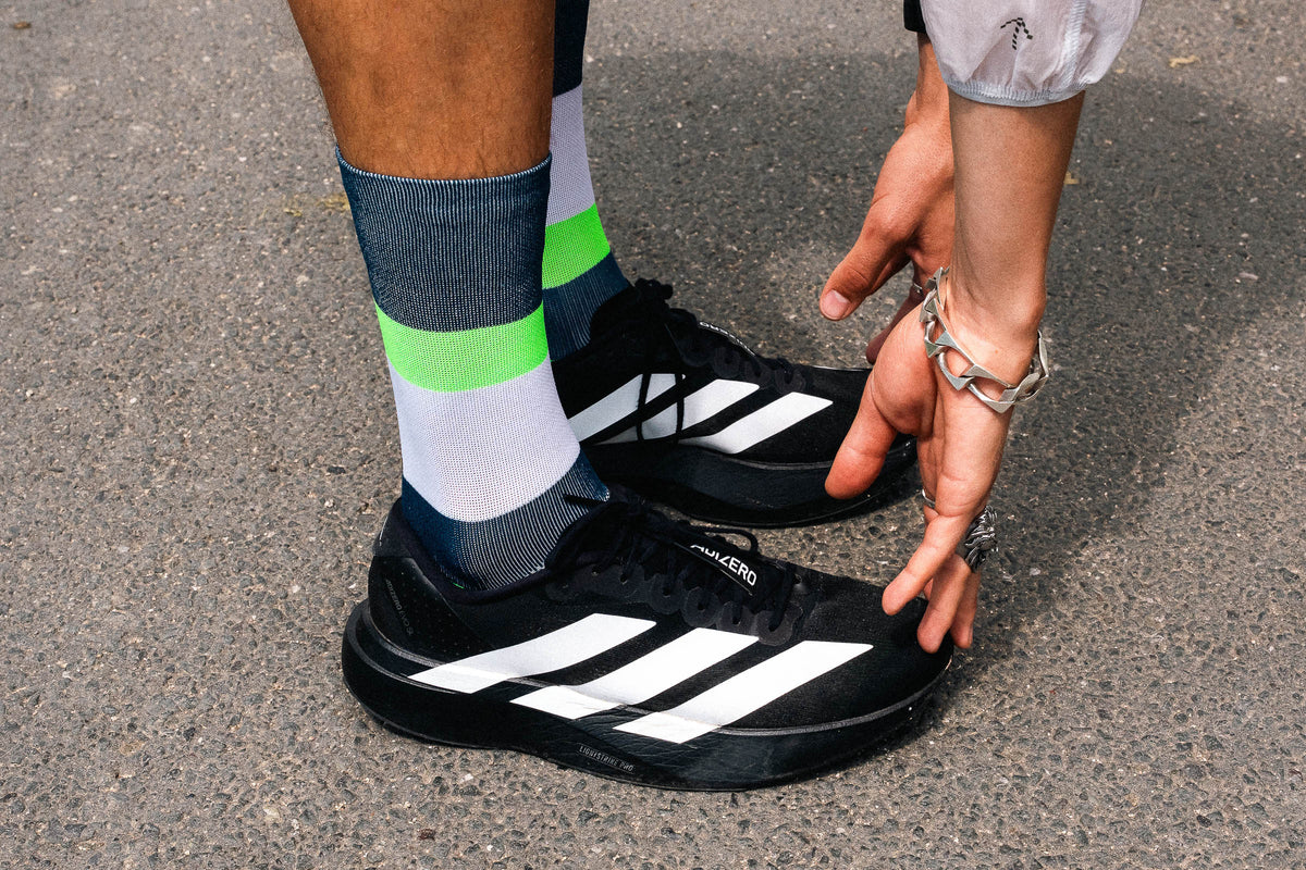 RUNNING BANDS NAVY GREEN Running High-Cut INCYLENCE