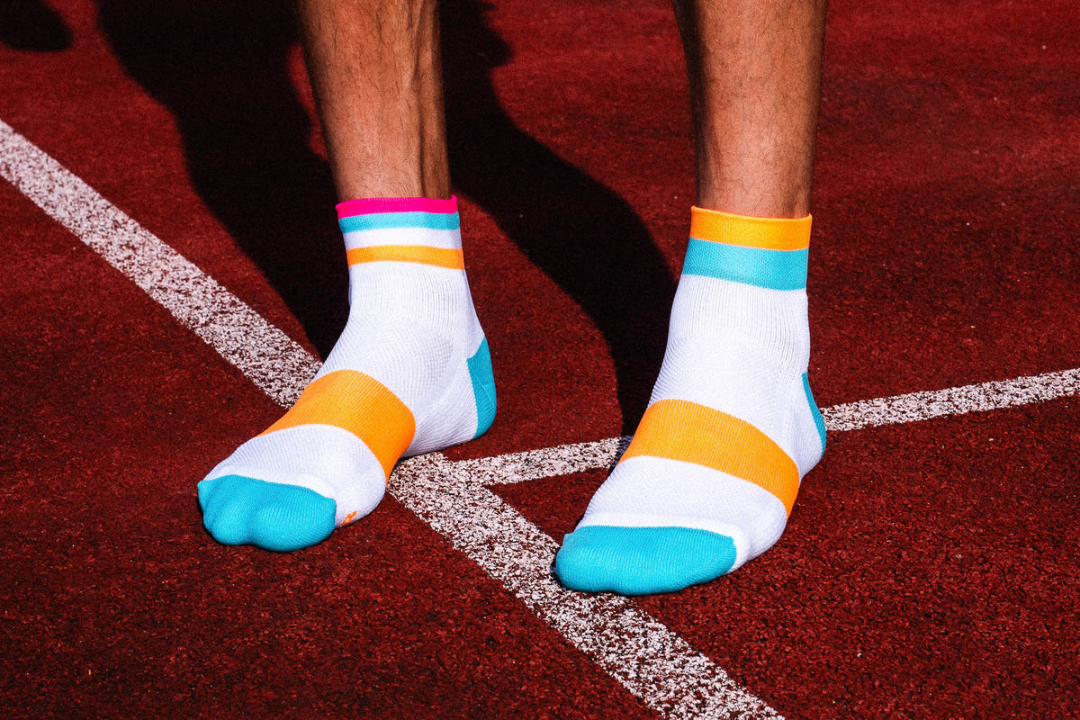 RUNNING BANDS SHORT CYAN ORANGE Running Low-Cut INCYLENCE