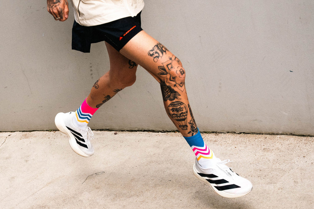 RUNNING VOLTS BLUE PINK Running High-Cut INCYLENCE