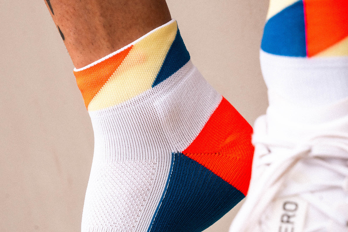 RUNNING POLYGONS SHORT BLUE INFERNO Running Low-Cut INCYLENCE