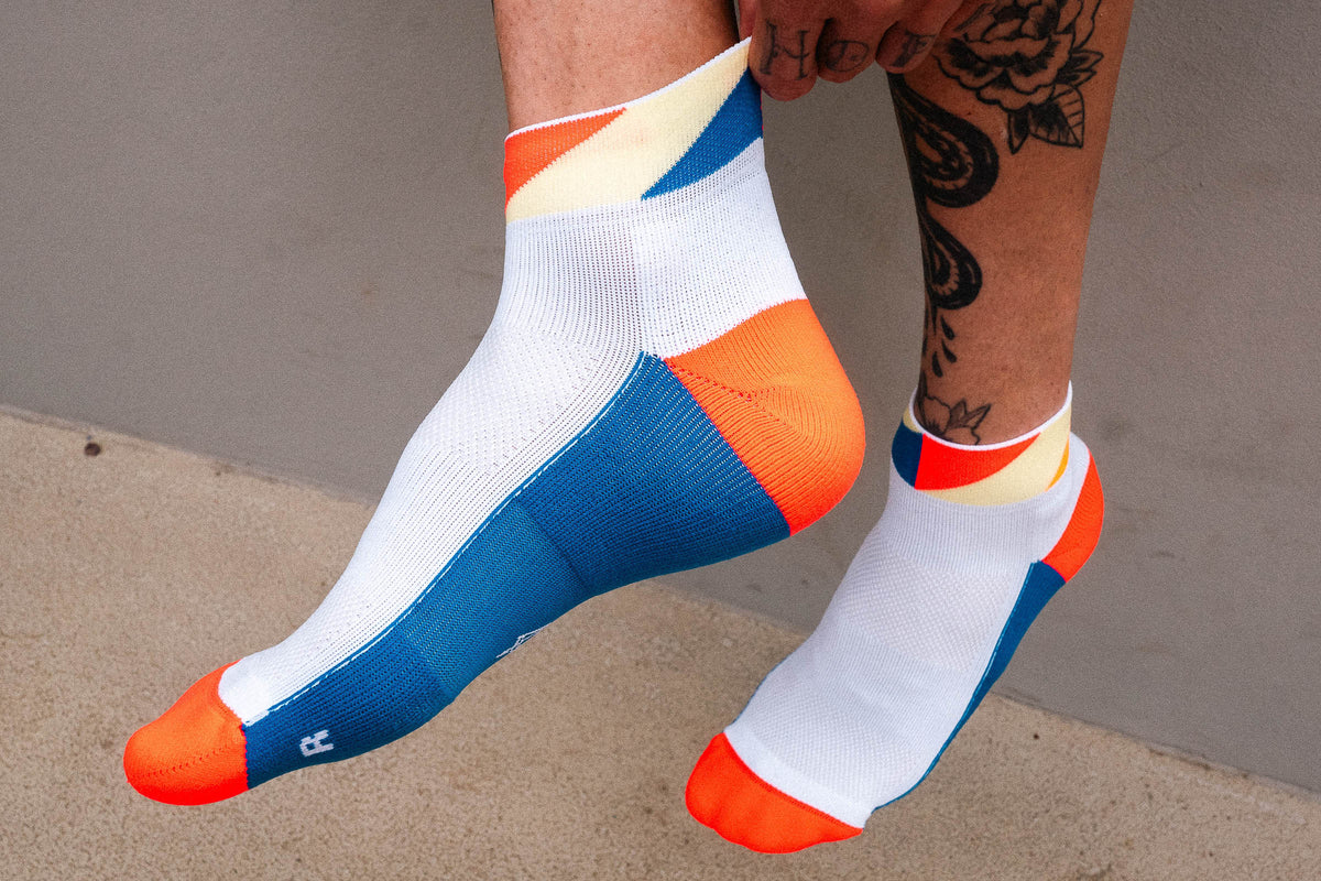 RUNNING POLYGONS SHORT BLUE INFERNO Running Low-Cut INCYLENCE