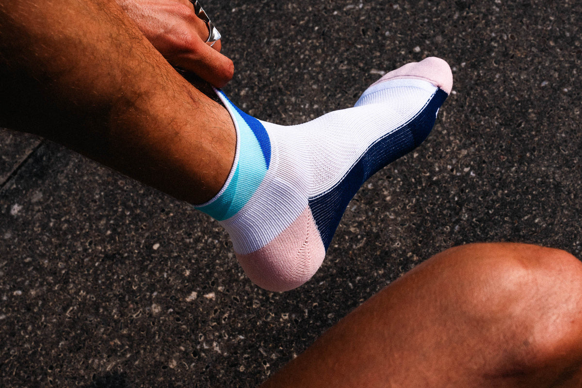 RUNNING POLYGONS SHORT NAVY MINT Running Low-Cut INCYLENCE