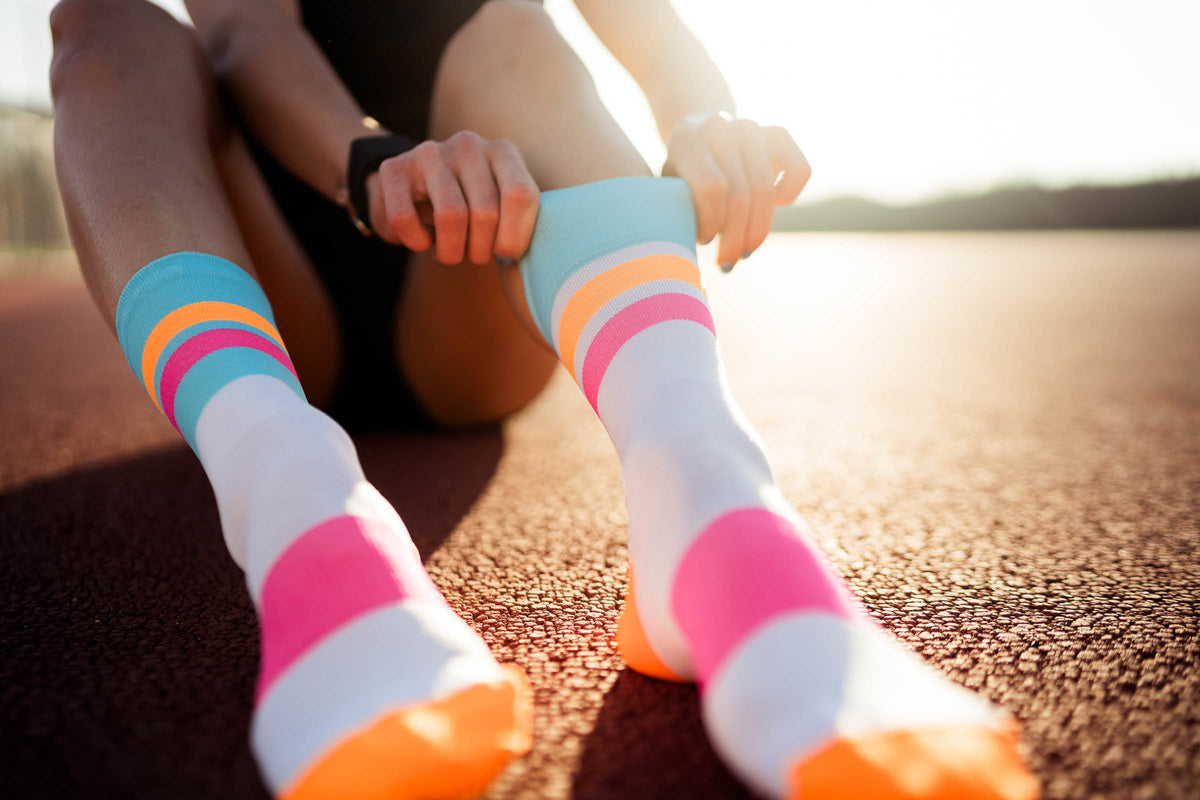 ULTRALIGHT TRACKS CYAN PINK Ultralight High-Cut INCYLENCE