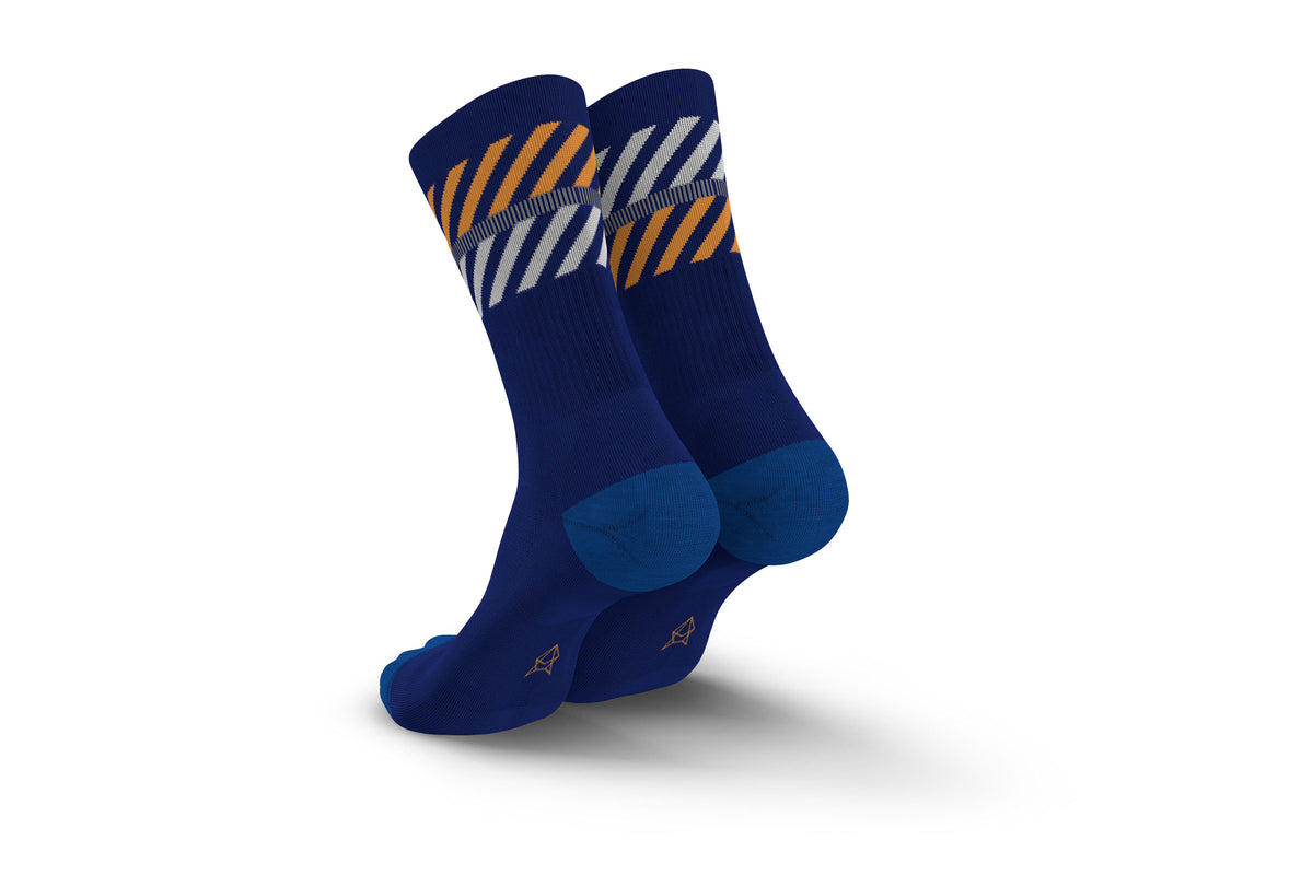MERINO LIGHT LANES NAVY ORANGE Merino Light INCYLENCE