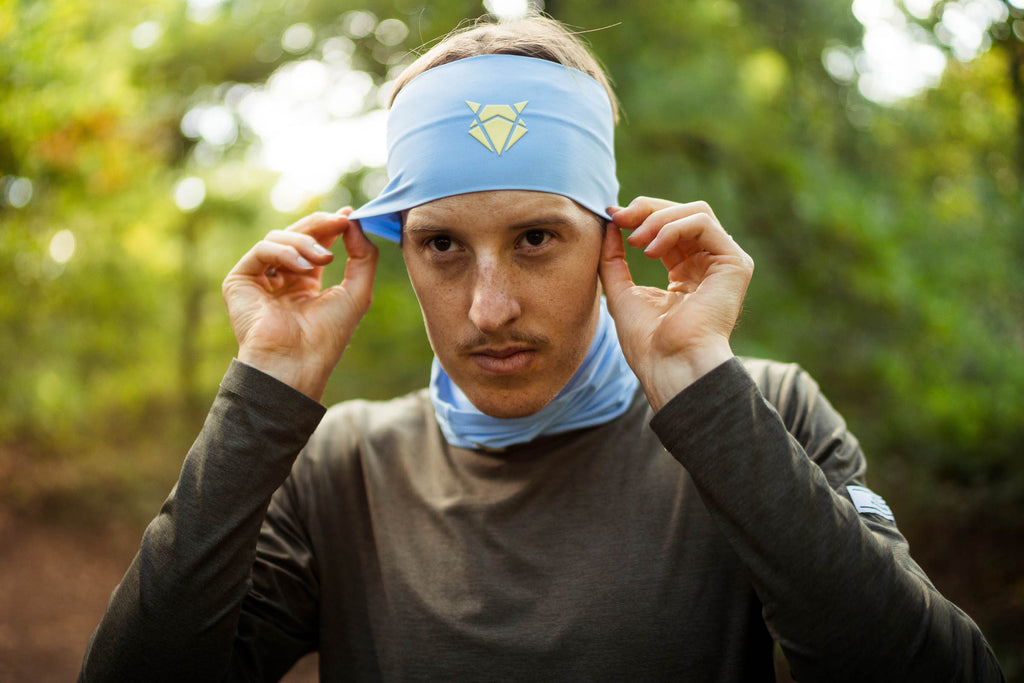 HEADBAND V1 SKY BLUE YELLOW BREIT Headband Wide INCYLENCE