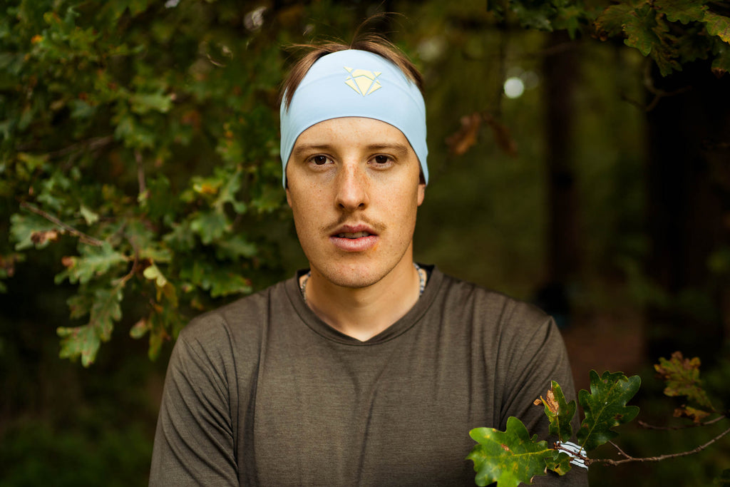 HEADBAND V1 SKY BLUE YELLOW BREIT Headband Wide INCYLENCE