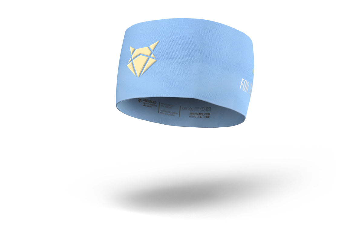 HEADBAND V1 SKY BLUE YELLOW BREIT Headband Wide INCYLENCE