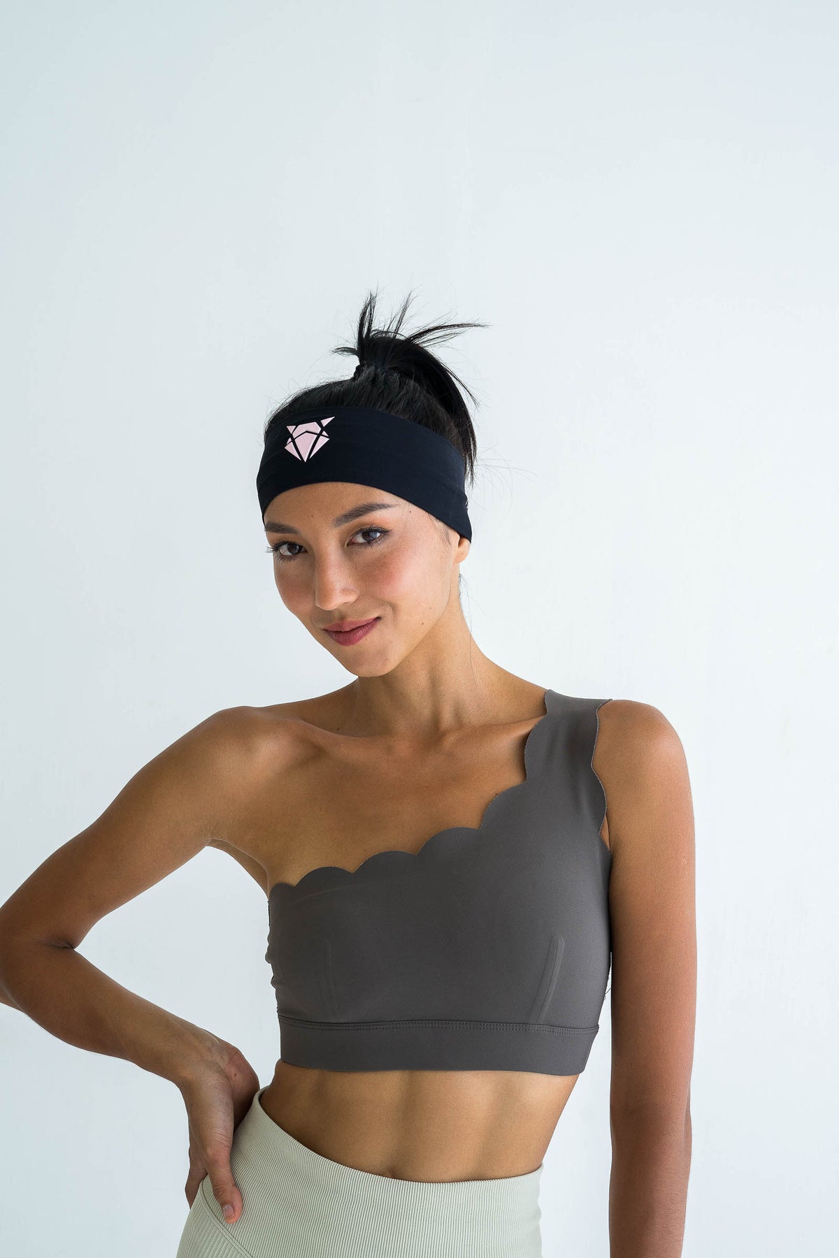 HEADBAND V2 BLACK LIGHT PINK NARROW Headband Narrow INCYLENCE