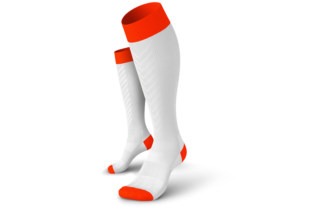 INCYLENCE RENEWED COMPRESSION V2 WHITE INFERNO Kompressionssocken INCYLENCE