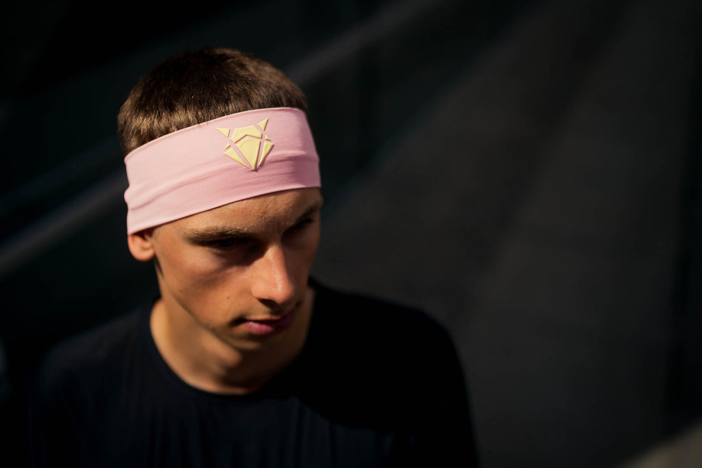 INCYLENCE HEADBAND V1 LIGHT PINK YELLOW SCHMAL Headband INCYLENCE   