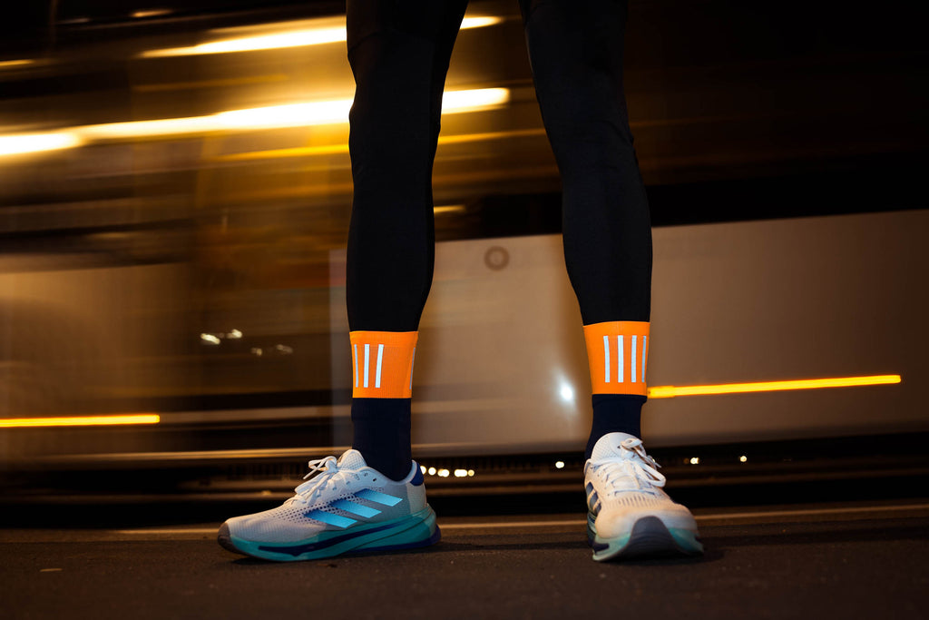 INCYLENCE HIGH-VIZ V3 BLUE ORANGE Socks INCYLENCE