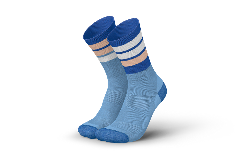 INCYLENCE MERINO STRIVE BLUE LIGHT PINK Socks INCYLENCE   