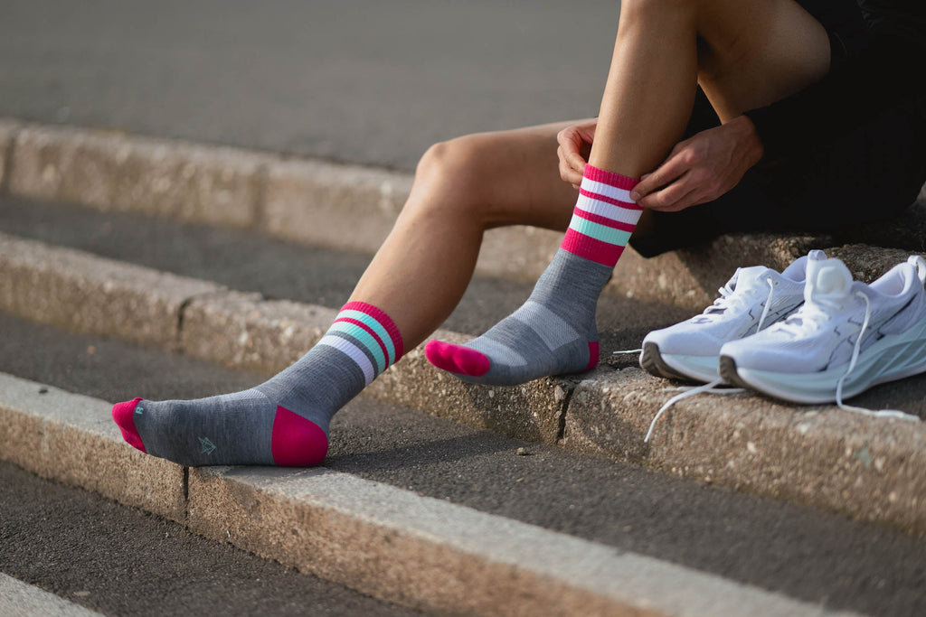 INCYLENCE MERINO STRIVE LIGHT GREY SKY BLUE Socks INCYLENCE