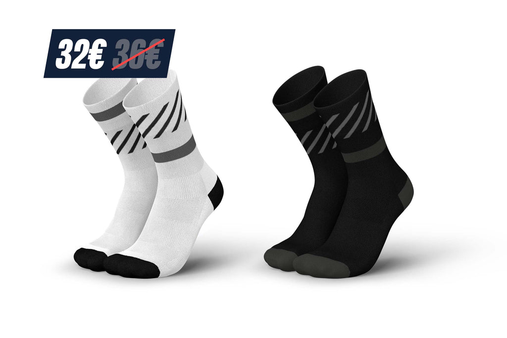 INCYLENCE BUNDLE BLACK & WHITE DUO Socks INCYLENCE