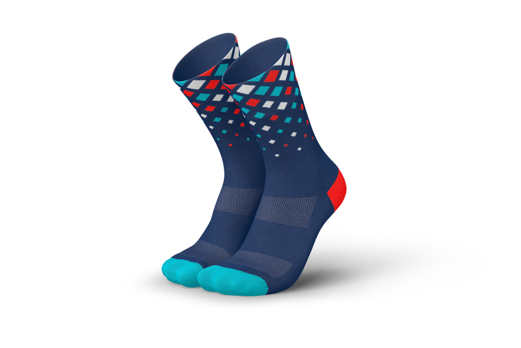 INCYLENCE RUNNING CRYSTALS NAVY CYAN INFERNO Socks INCYLENCE