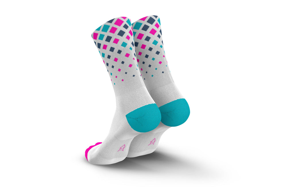 INCYLENCE RUNNING CRYSTALS WHITE PINK CYAN Running High-Cut INCYLENCE