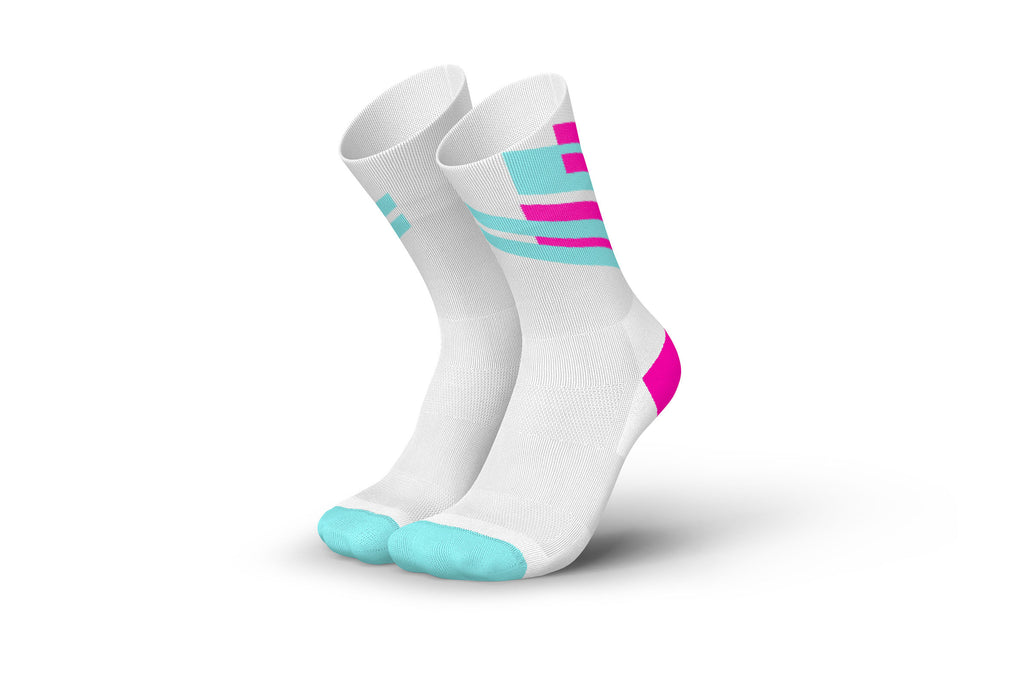 INCYLENCE RUNNING PHILIPP PFLIEGER RACING V4 WHITE MINT PINK Socks INCYLENCE