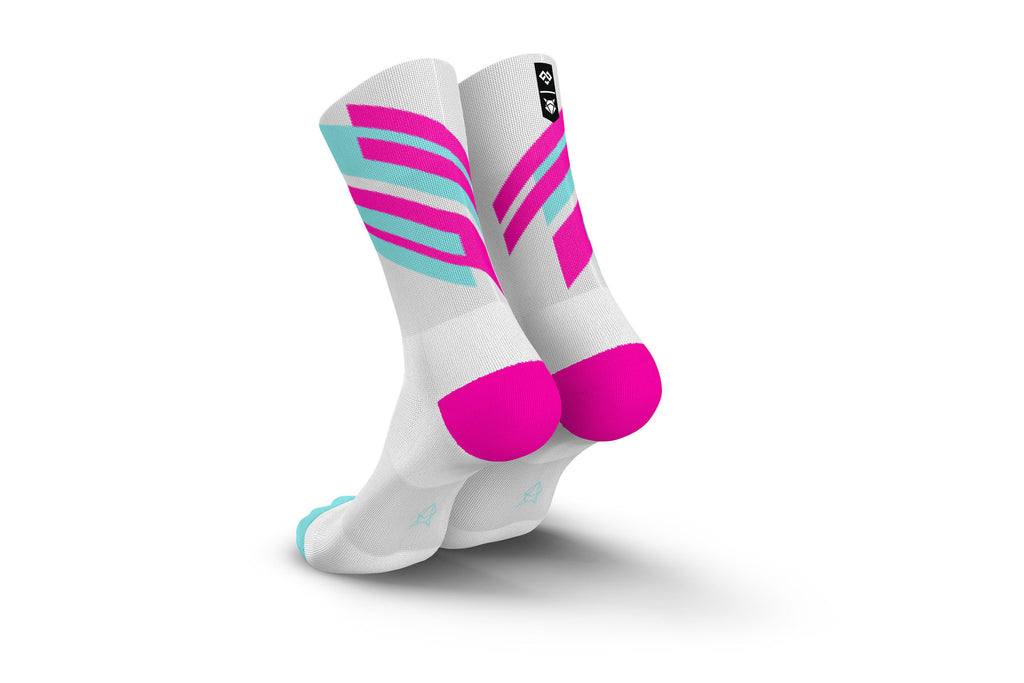 INCYLENCE RUNNING PHILIPP PFLIEGER RACING V4 WHITE MINT PINK Socks INCYLENCE   