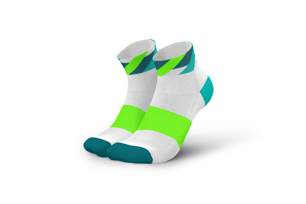 INCYLENCE RUNNING LOOPS SHORT WHITE GREEN Socks INCYLENCE