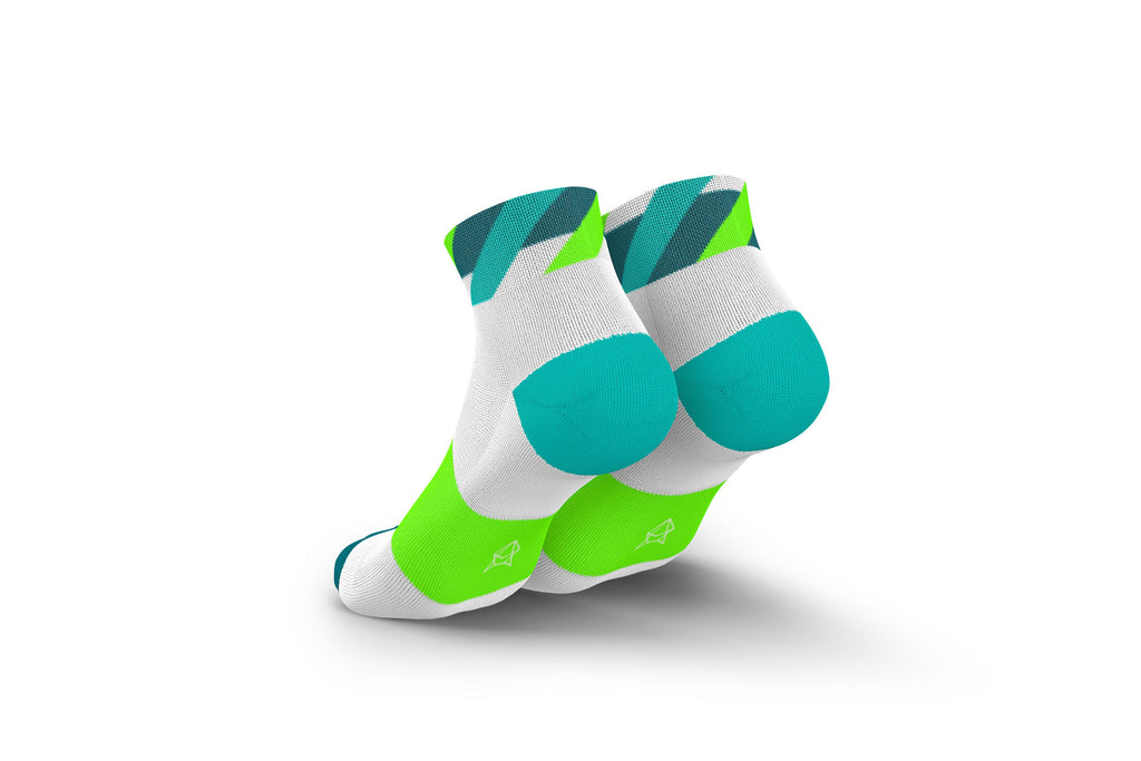 INCYLENCE RUNNING LOOPS SHORT WHITE GREEN Socks INCYLENCE