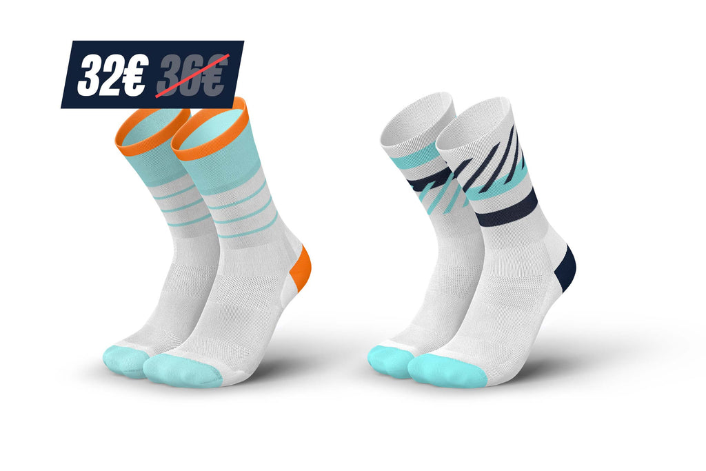 INCYLENCE BUNDLE SKYLINE BLUE DUO Socks INCYLENCE   