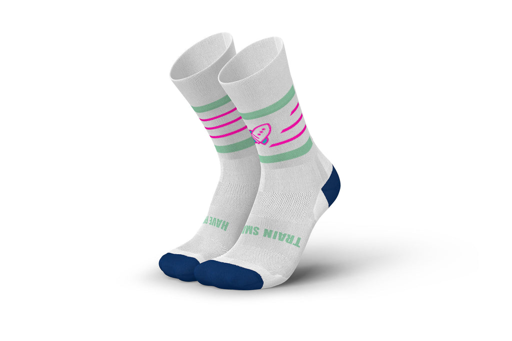 INCYLENCE ULTRALIGHT KICKASS V2 WHITE PINK Socks INCYLENCE