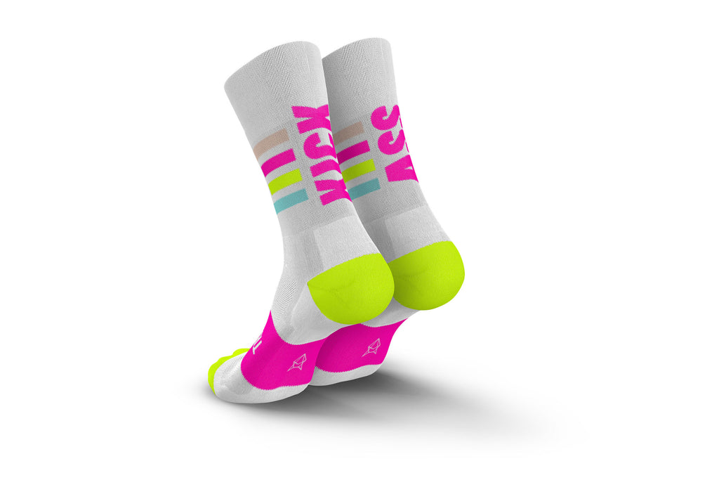 INCYLENCE ULTRALIGHT KICKASS V3 CANARY PINK Socks INCYLENCE