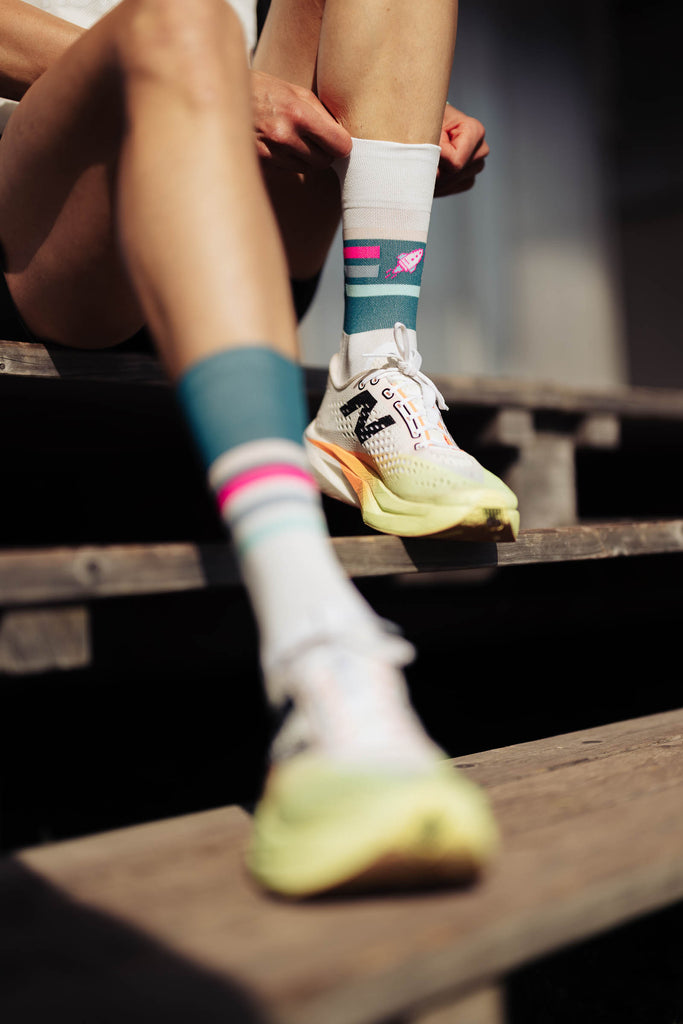 INCYLENCE ULTRALIGHT KICKASS V3 PETROL PINK Socks INCYLENCE