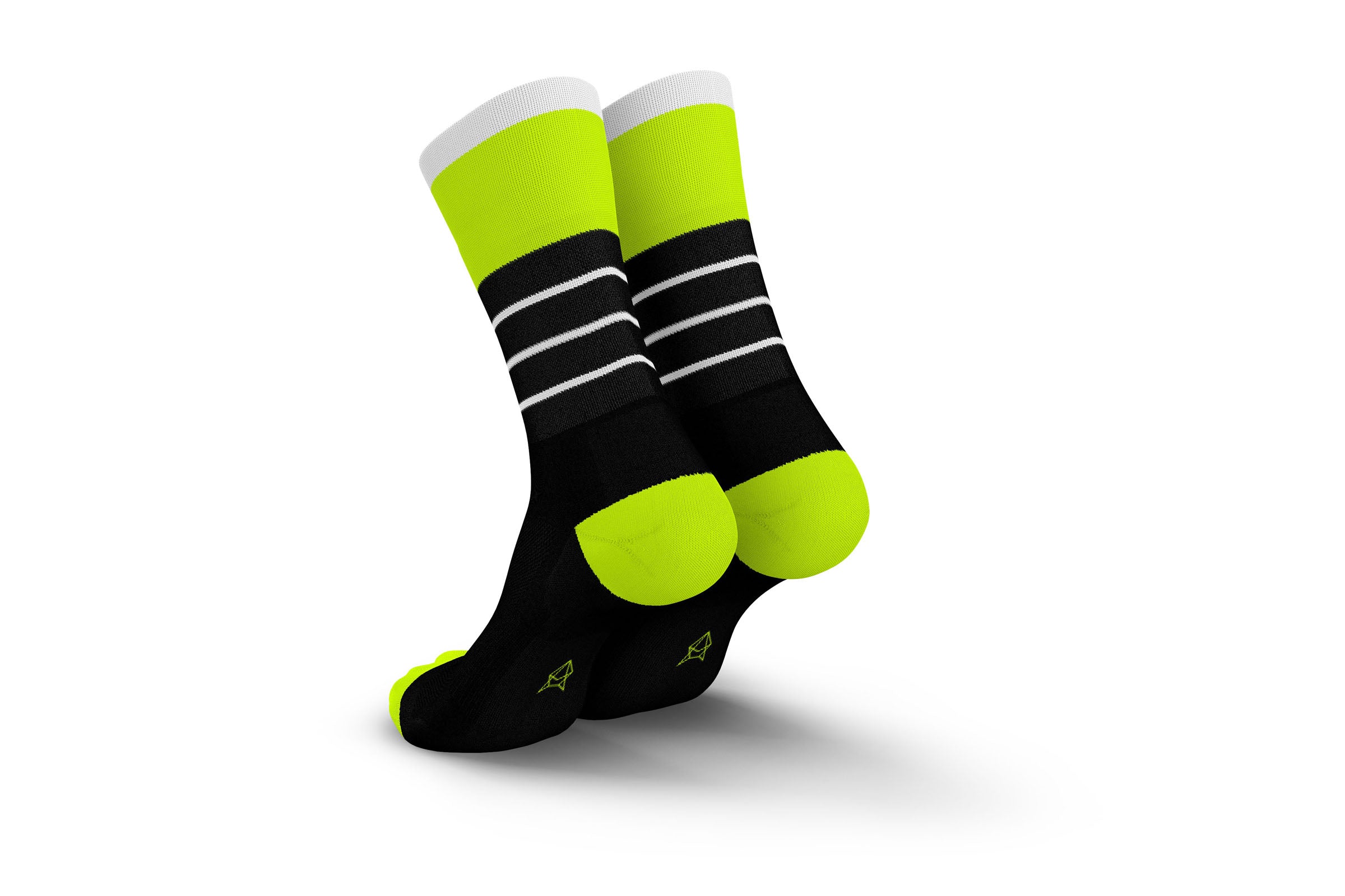 High-Cut Ultralight Socks INCYLENCE Stripes V2 Black Canary ...