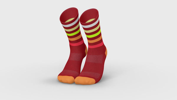 INCYLENCE RUNNING LEVELS SUNSET Socks INCYLENCE