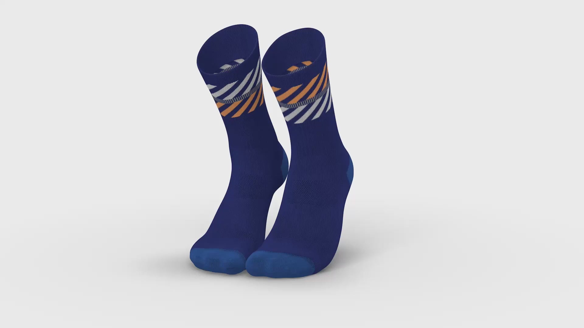 MERINO LIGHT LANES NAVY ORANGE Merino Light INCYLENCE