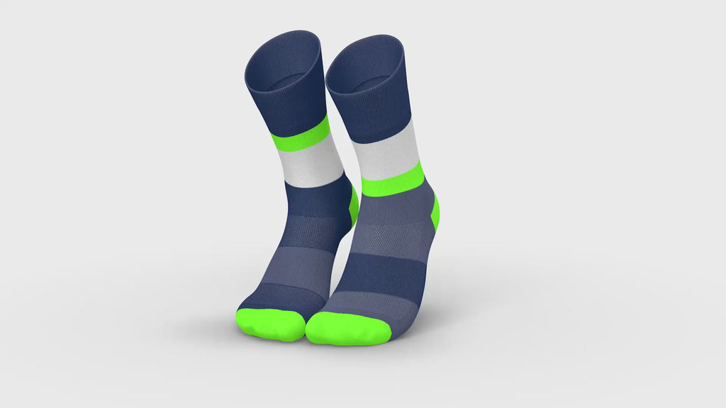 RUNNING BANDS NAVY GREEN Running High-Cut INCYLENCE