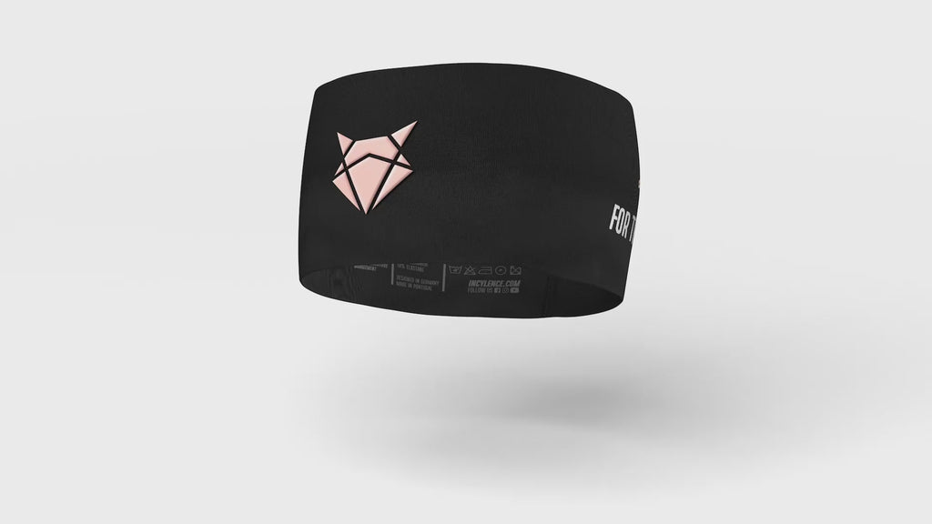 HEADBAND V2 BLACK LIGHT PINK WIDE Headband Wide INCYLENCE