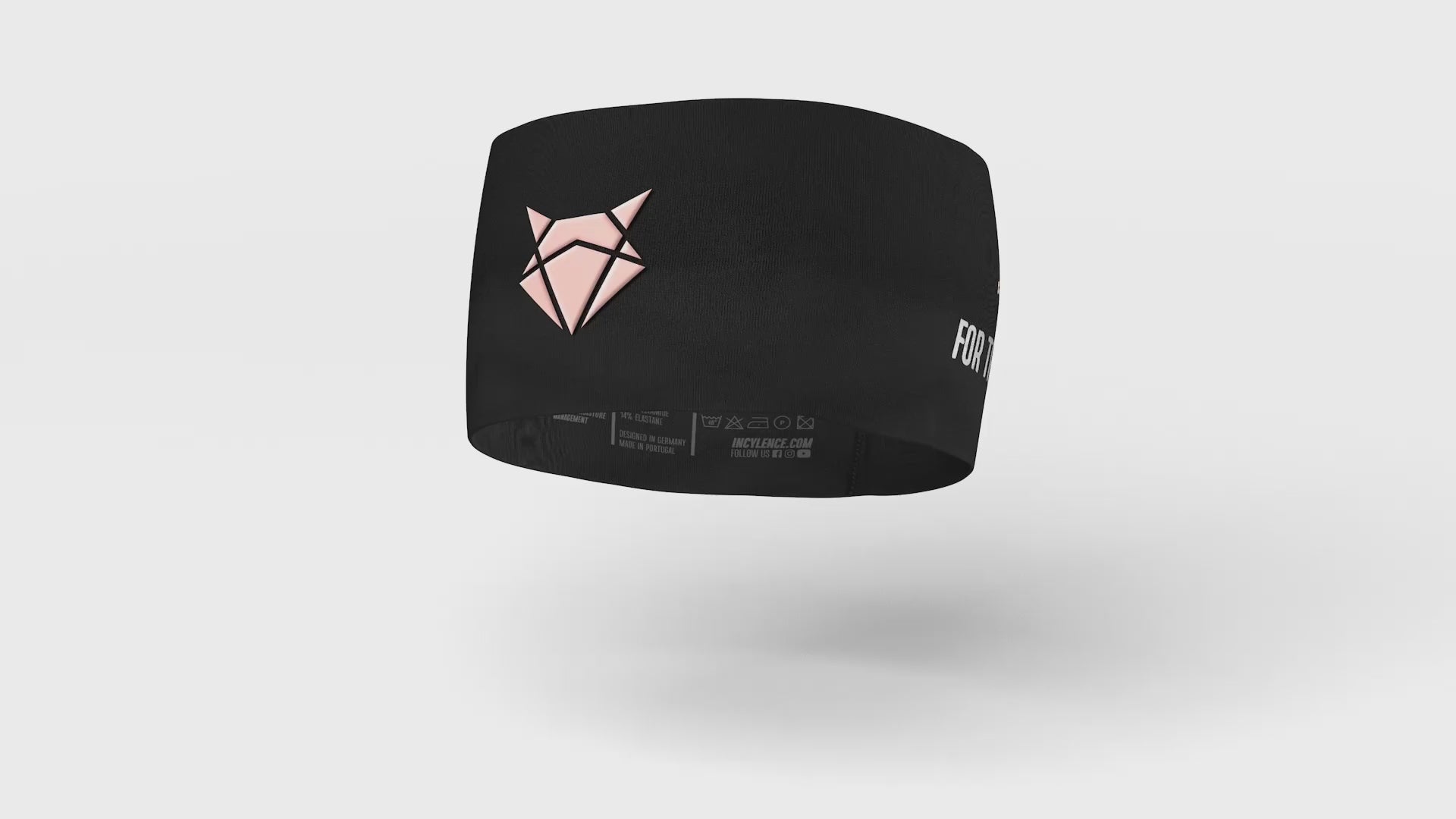 HEADBAND V2 BLACK LIGHT PINK WIDE Headband Wide INCYLENCE