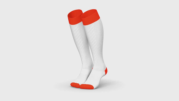 INCYLENCE RENEWED COMPRESSION V2 WHITE INFERNO Kompressionssocken INCYLENCE