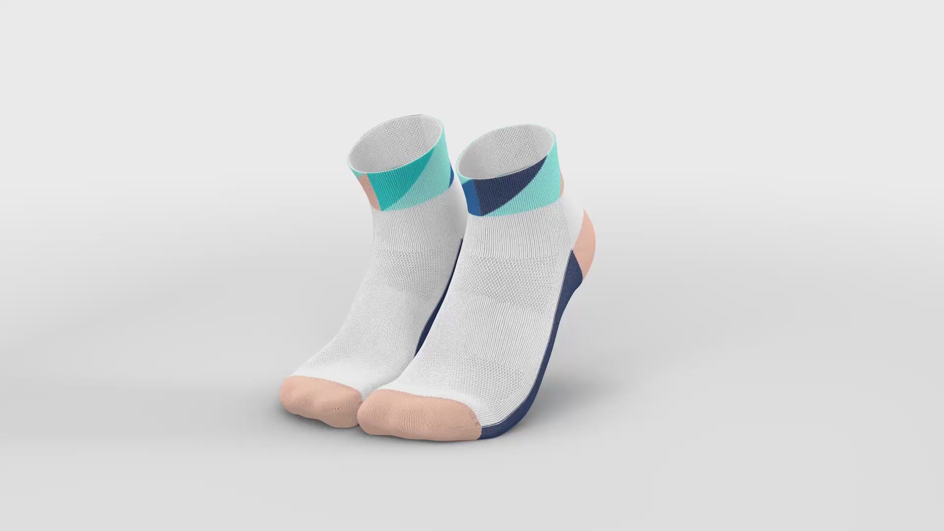 RUNNING POLYGONS SHORT NAVY MINT Running Low-Cut INCYLENCE