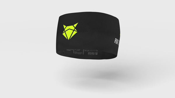 INCYLENCE HEADBAND V2 BLACK CANARY BREIT Headband Wide INCYLENCE