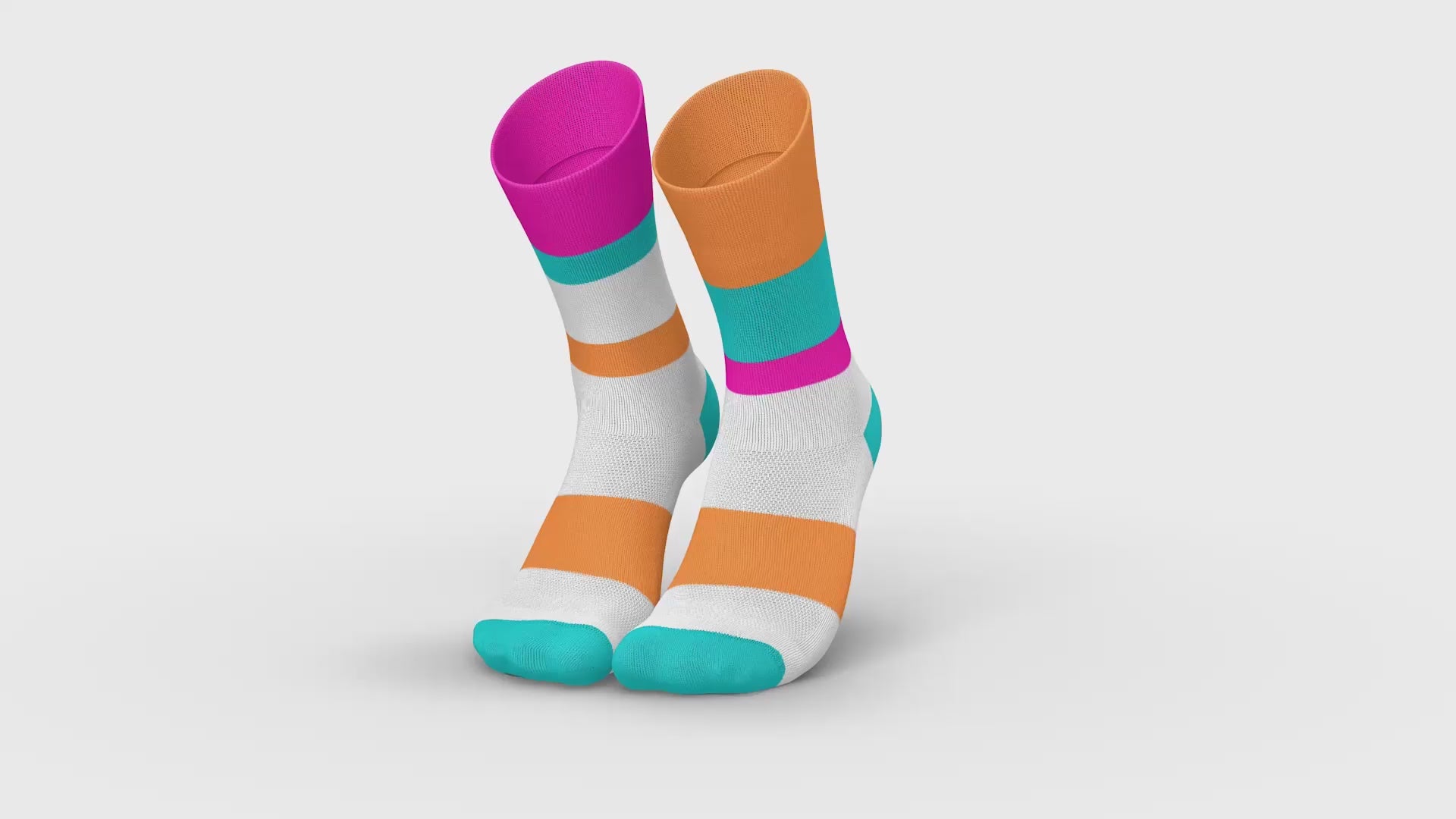 RUNNING BANDS CYAN ORANGE Running High-Cut INCYLENCE