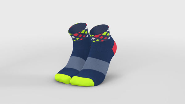 INCYLENCE RUNNING CRYSTALS SHORT NAVY CANARY Socks INCYLENCE