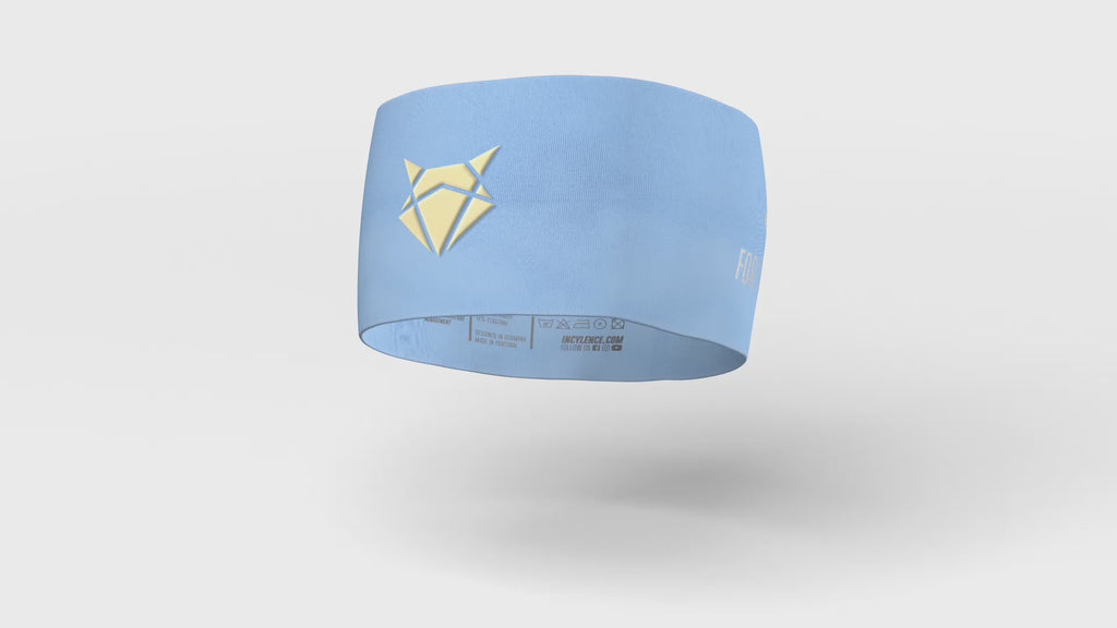 HEADBAND V1 SKY BLUE YELLOW BREIT Headband Wide INCYLENCE