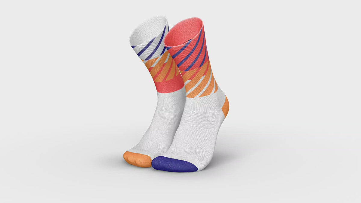 RUNNING DIAGONALS ORANGE INFERNO Running High-Cut INCYLENCE