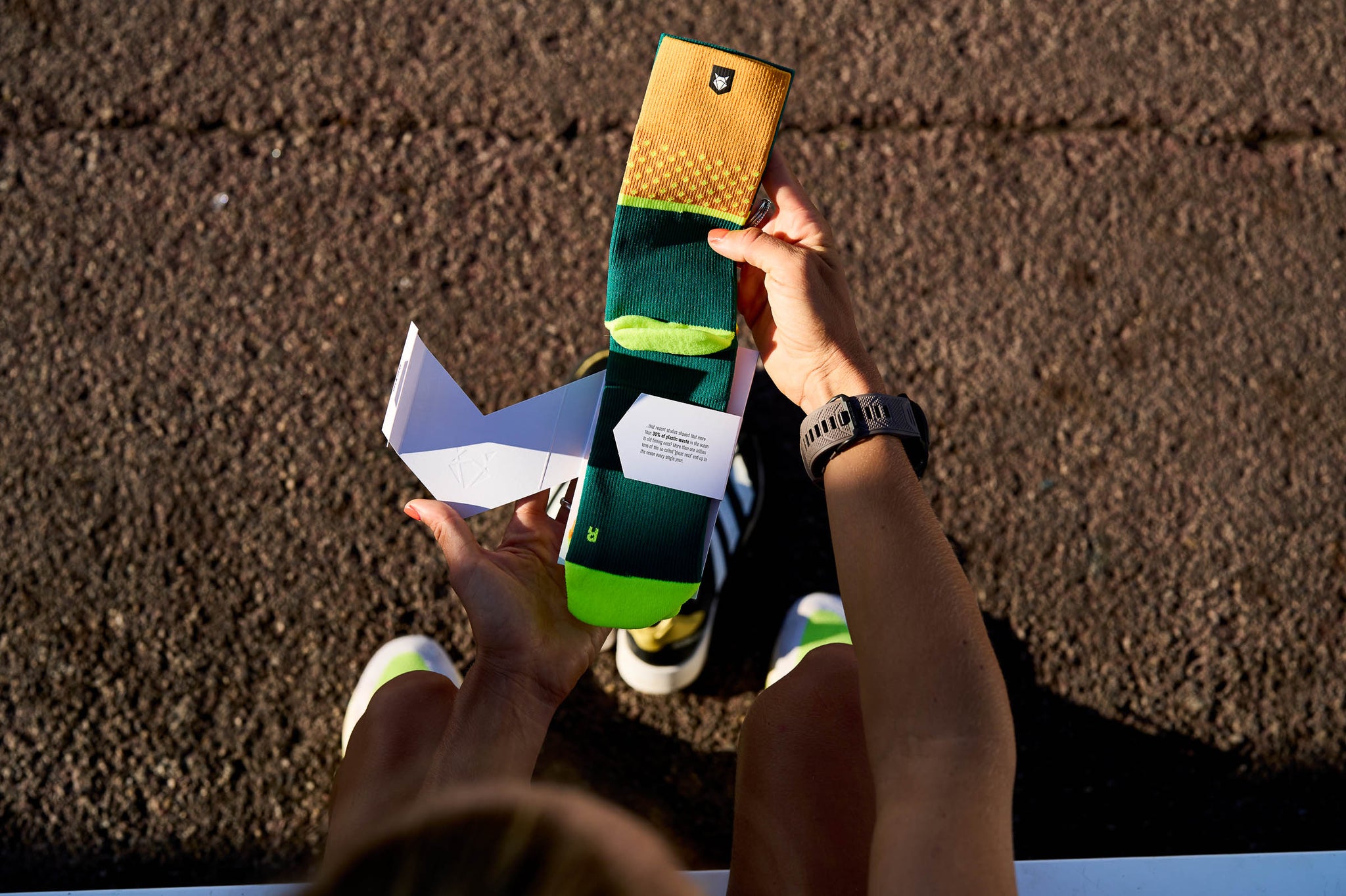 Renewed 97 Running Socks | Regenerated Fibers & Light